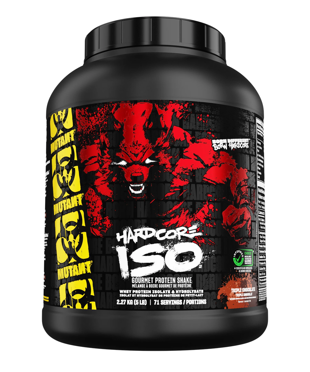 MUTANT HARDCORE ISO |hardcore protein formula - whey protein Isolate powder - Triple Chocolate, Vanilla Ice Cream, Cookies & Cream - 2.27 kg