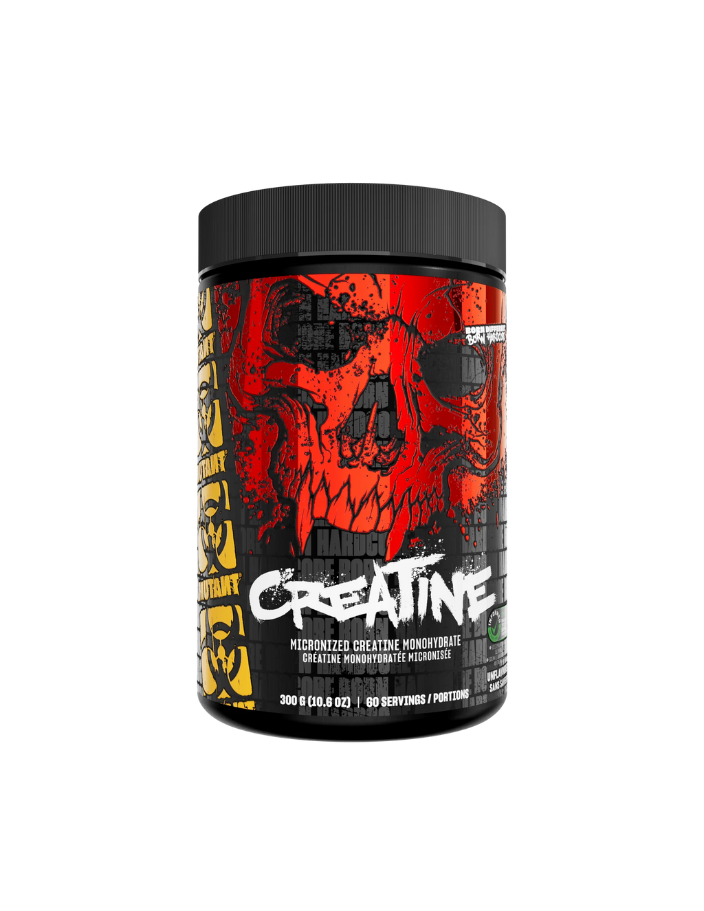 Mutant Creatine - Creatine Monohydrate Micronized Powder - Creatine Powder Supplement for enhanced high-intensity performance - 60 servings- 300 g - Unflavoured