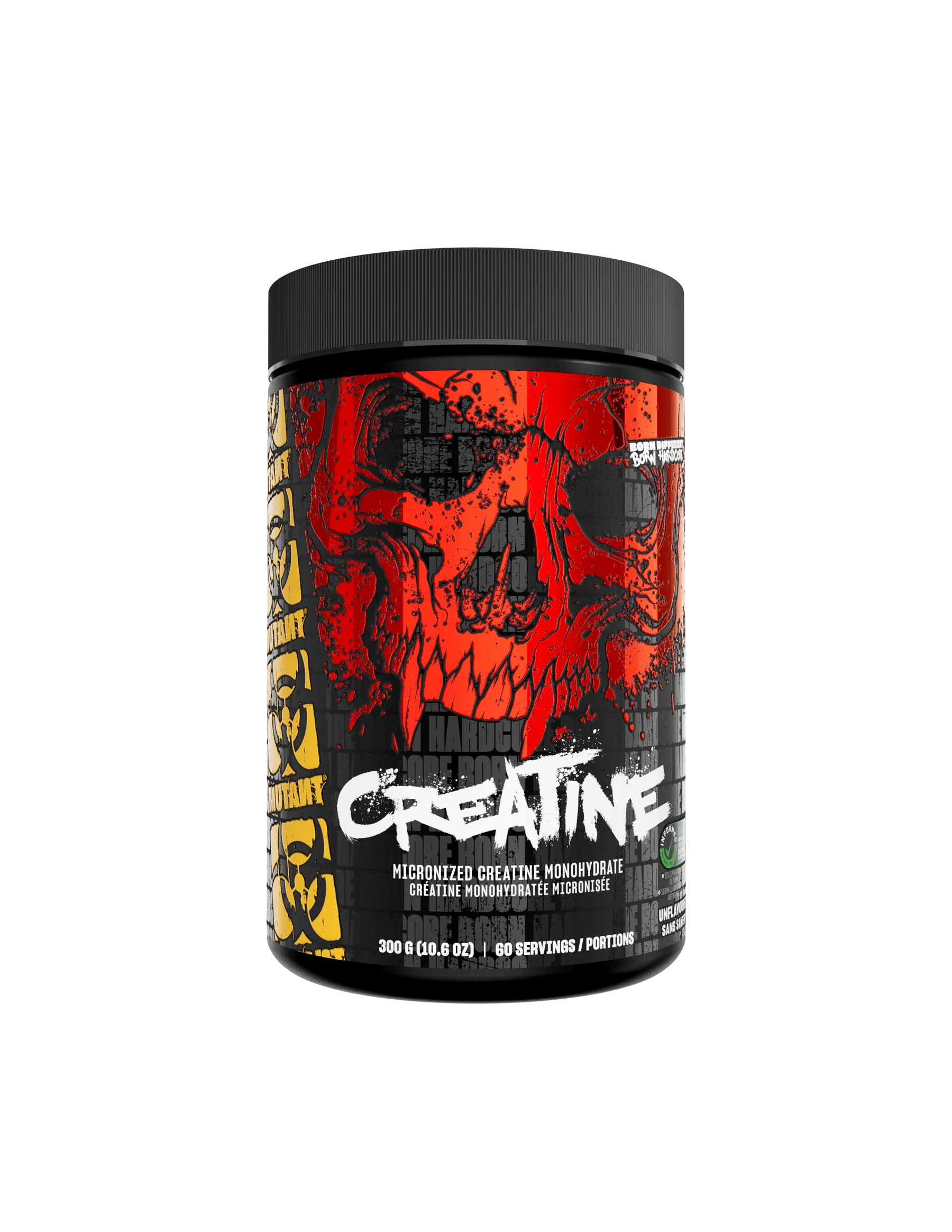 Mutant Creatine - Creatine Monohydrate Micronized Powder - Creatine Powder Supplement for enhanced high-intensity performance - 60 servings- 300 g - Unflavoured