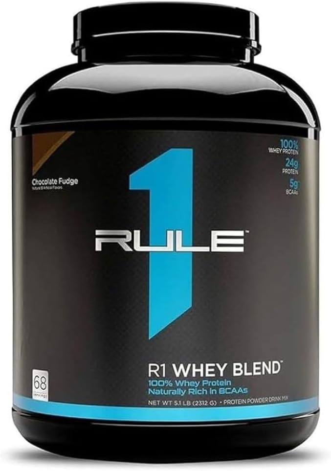 R1 Whey Protein Blend 5lbs Chocolate Fudge, Vanilla Ice Cream, Strawberries & Creme, Cookies & Creme
