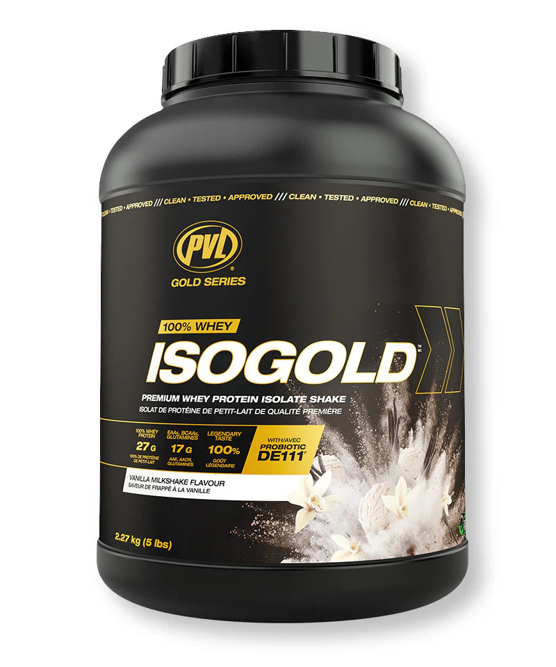 PVL ISOGOLD – Grass Fed - Premium Isolate 100% Whey Protein Shake (2.27 kg (Pack of 1), Vanilla milkshake, Triple Milk Chocolate)