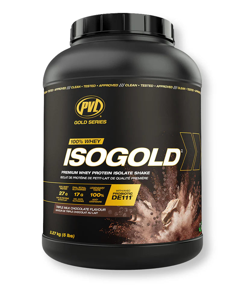 PVL ISOGOLD – Grass Fed - Premium Isolate 100% Whey Protein Shake (2.27 kg (Pack of 1), Vanilla milkshake, Triple Milk Chocolate)