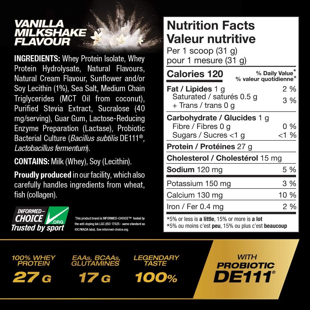 PVL ISOGOLD – Grass Fed - Premium Isolate 100% Whey Protein Shake (2.27 kg (Pack of 1), Vanilla milkshake, Triple Milk Chocolate)