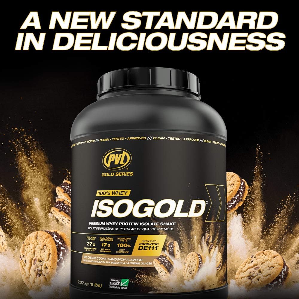 PVL ISOGOLD – Grass Fed - Premium Isolate 100% Whey Protein Shake (2.27 kg (Pack of 1), Vanilla milkshake, Triple Milk Chocolate)