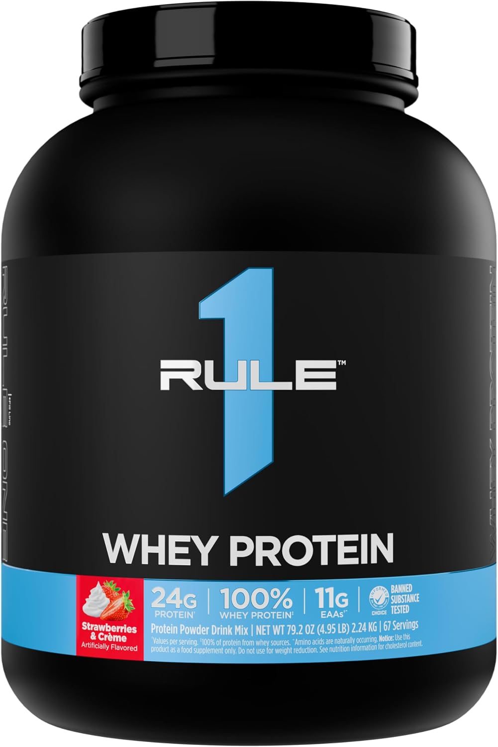 R1 Whey Protein Blend 5lbs Chocolate Fudge, Vanilla Ice Cream, Strawberries & Creme, Cookies & Creme