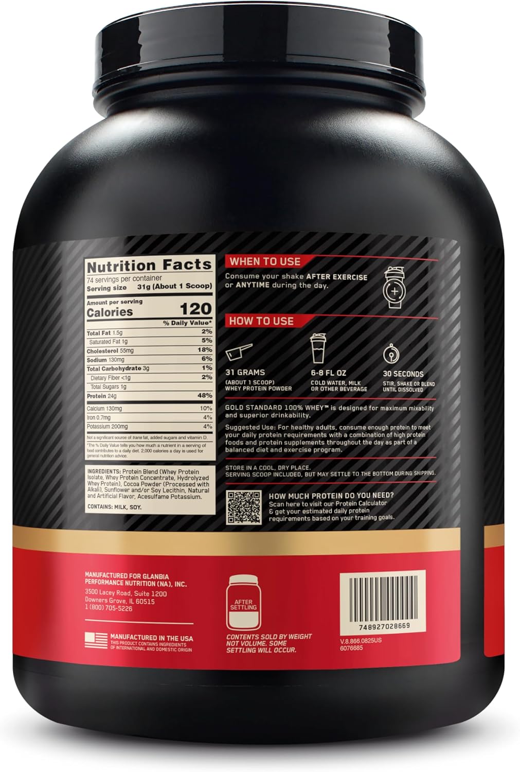 Optimum Nutrition Gold Standard 100% Whey Protein Powder, Strawberry Banana, Rocky Road, Banana Cream, French Vanilla Creme, Cookies & Cream, Double Rich Chocolate, Vanilla Ice Cream, Delicious Strawberry,  5 Pound (Packaging May Vary)