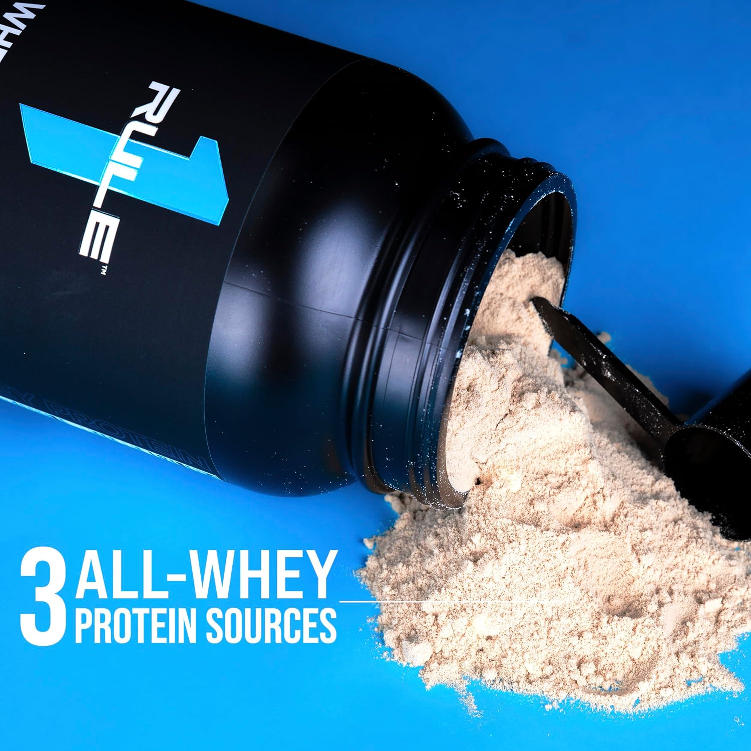 R1 Whey Blend 2lbs Chocolate Fudge, Pistachio Ice Cream.