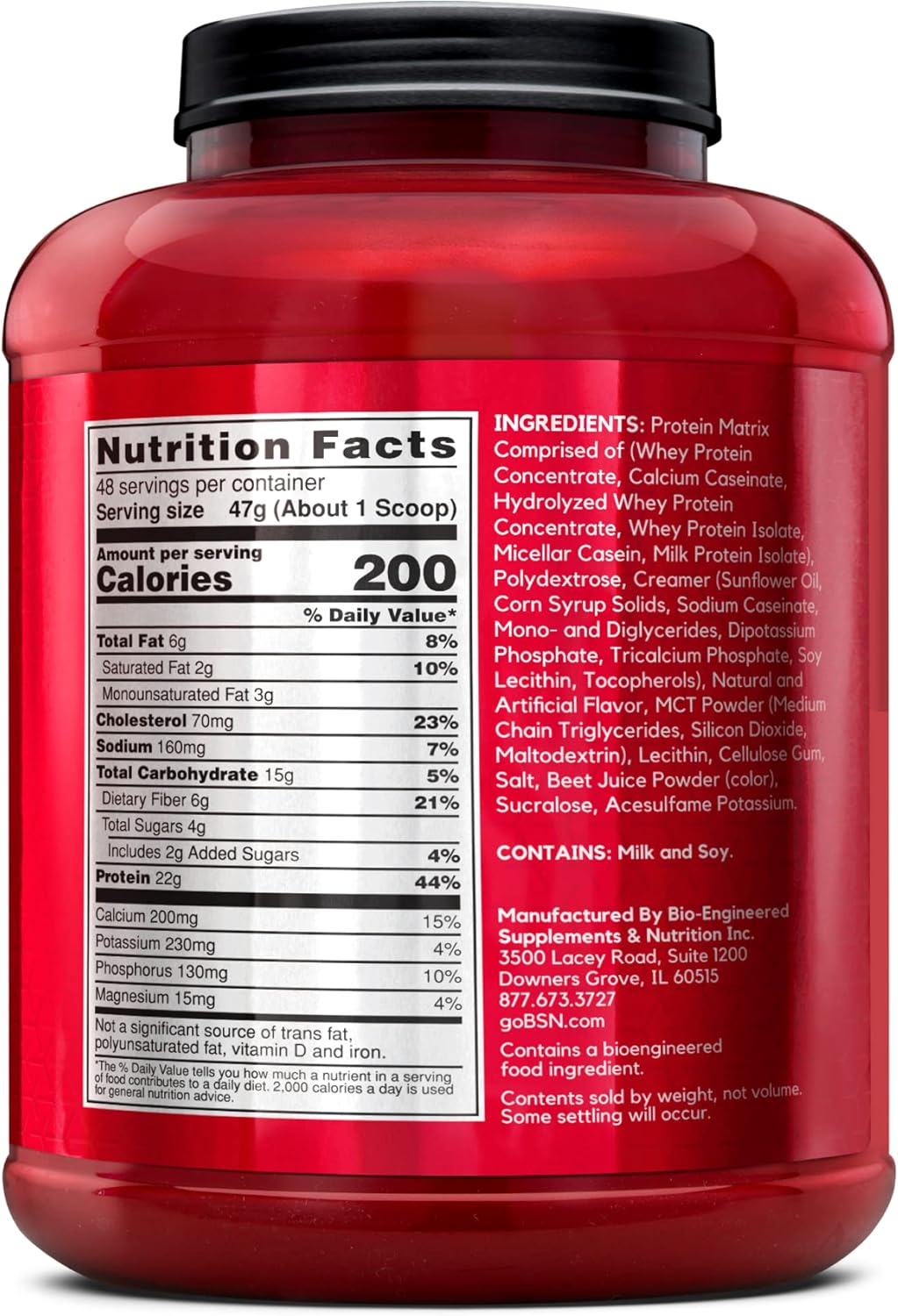 BSN SYNTHA-6 Whey Protein Powder, Micellar Casein, Milk Protein Isolate, Chocolate Milkshake, 48 Servings (Packaging May Vary) , 5 LB