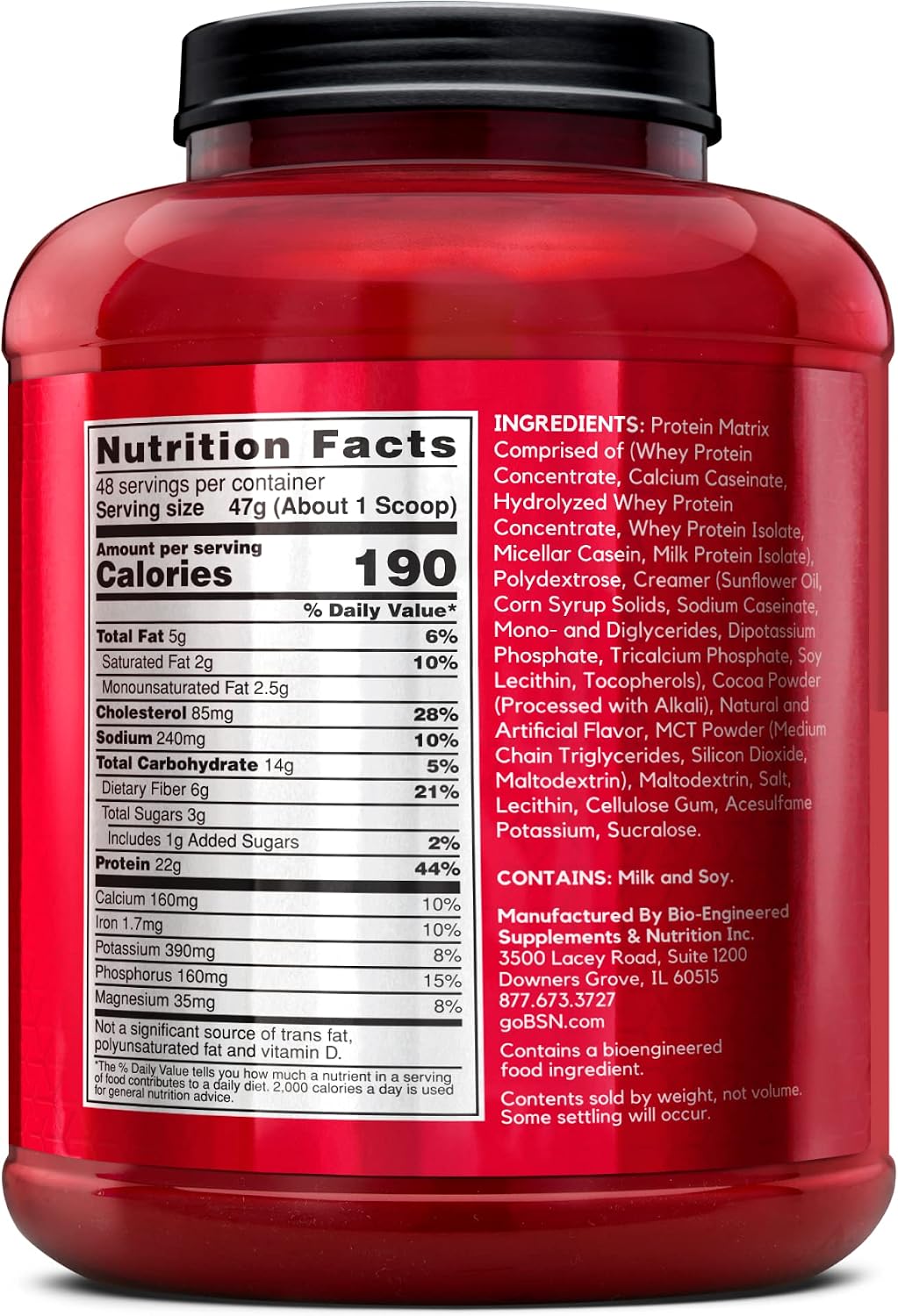 BSN SYNTHA-6 Whey Protein Powder, Micellar Casein, Milk Protein Isolate, Chocolate Milkshake, 48 Servings (Packaging May Vary) , 5 LB