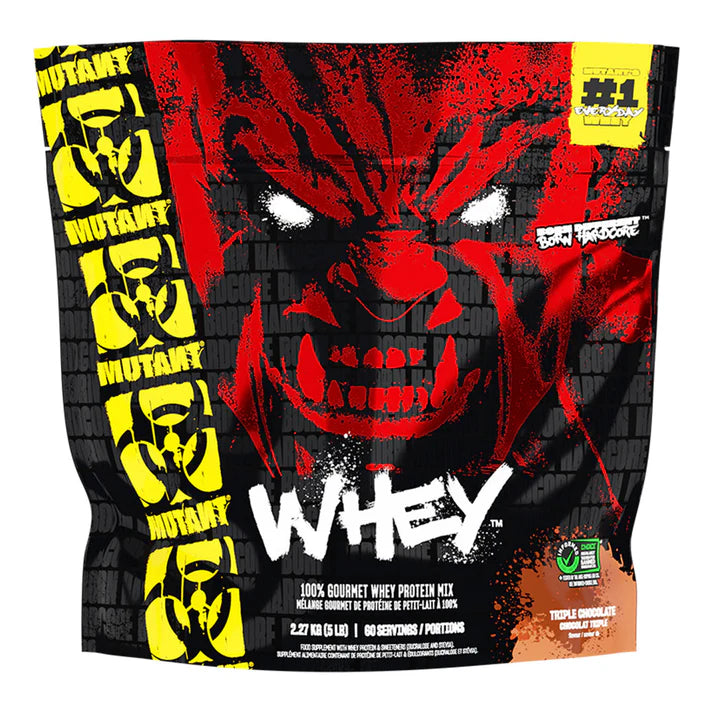 MUTANT WHEY |hardcore protein formula - whey protein powder - Triple Chocolate, Vanilla Ice Cream, Cookies & Cream - 2.27 kg