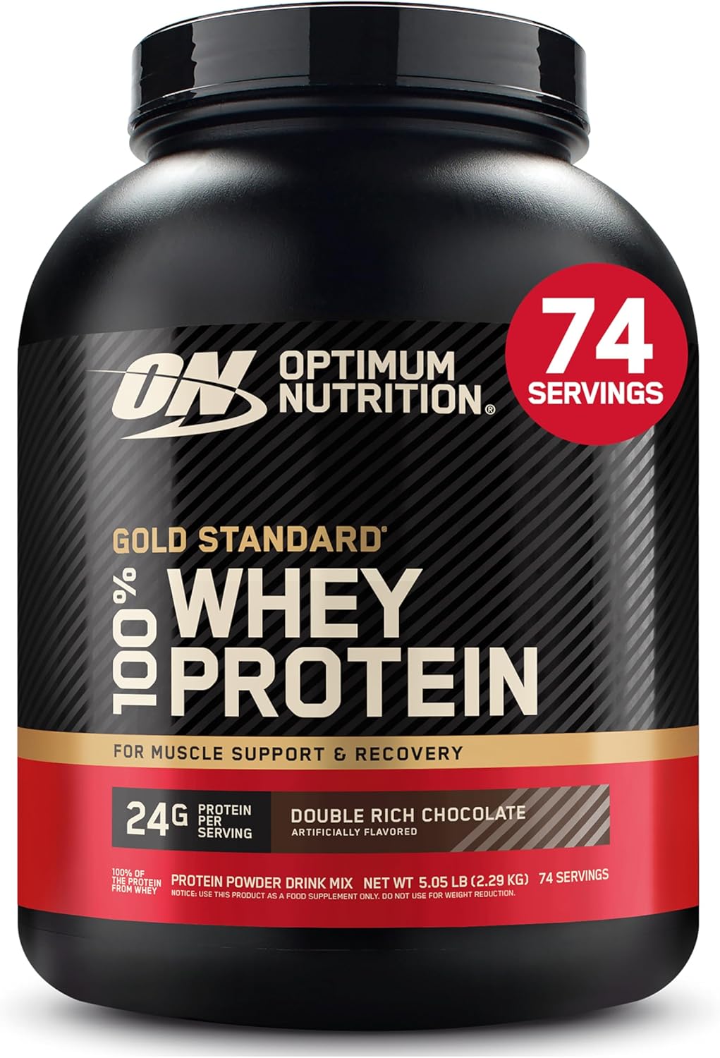 Optimum Nutrition Gold Standard 100% Whey Protein Powder, Strawberry Banana, Rocky Road, Banana Cream, French Vanilla Creme, Cookies & Cream, Double Rich Chocolate, Vanilla Ice Cream, Delicious Strawberry,  5 Pound (Packaging May Vary)