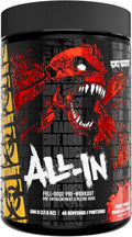 MUTANT ALL-IN Pre-Workout Powder High Stimulant Energy and Focus Support Formula with Creatine Monohydrate and Beta-Alanine 500 g 40 Servings (Fruit Punch,)