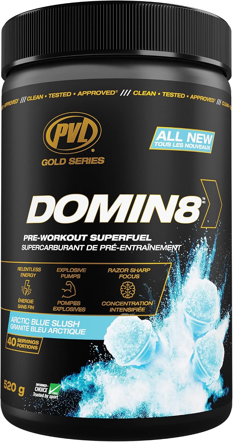 DOMIN8 ARCTIC BLUE SLUSH, MANGO PUNCH, KNOCK OUT 520 g