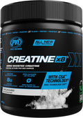 PVL Creatine X8 Advanced Multiplier – Amino Boosted Creatine Monohydrate Powder for Women & Men, Unflavoured Pre Workout Supplement with BCAAs & Amino Acids, 249 g (30 Servings)