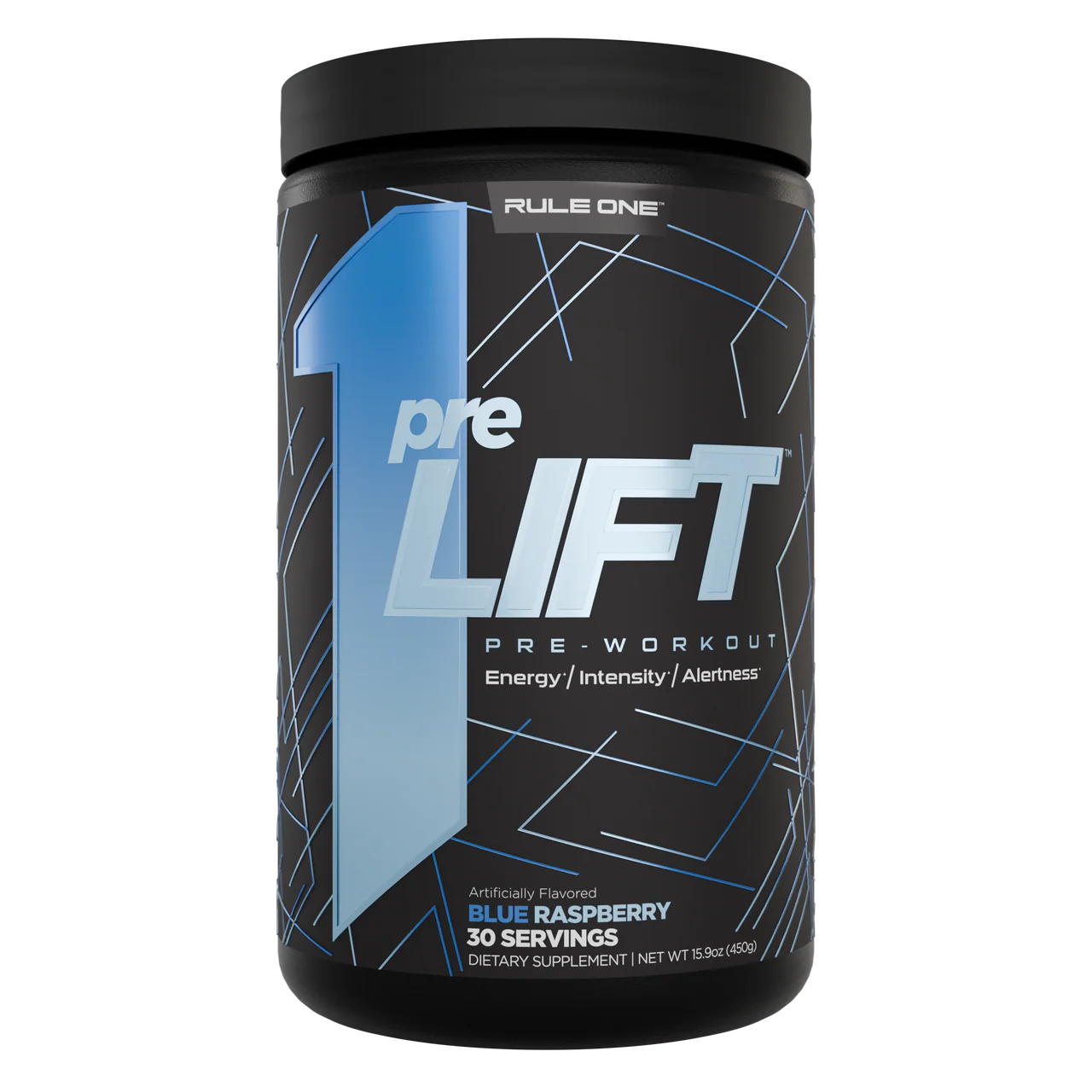 R1 PreLIFT 30srv Blue Raspberry, Orange Pineapple, Snow Cone, Fruit Punch, Mandarin Mango, Star Pop