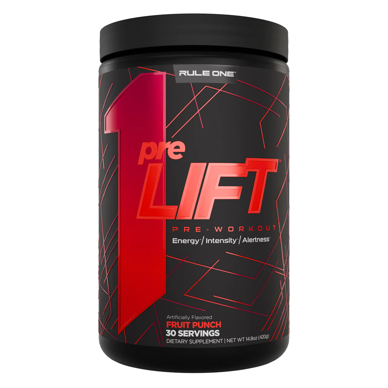 R1 PreLIFT 30srv Blue Raspberry, Orange Pineapple, Snow Cone, Fruit Punch, Mandarin Mango, Star Pop