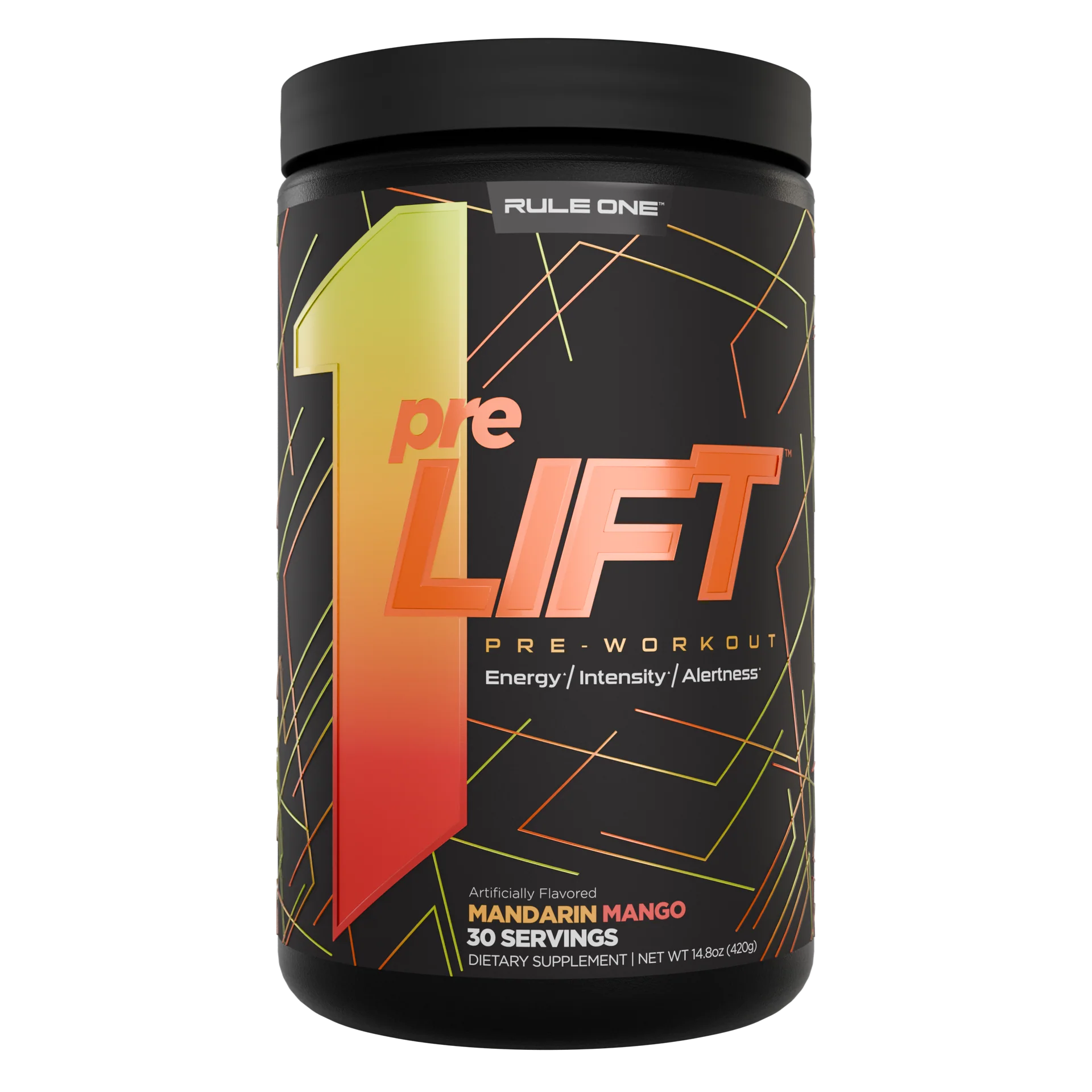 Rule1 Pre Lift 30 serve | Blue Raspberry | Orange Pineapple| Snow Cone | Fruit Punch | Mandarin Mango | Star pop|