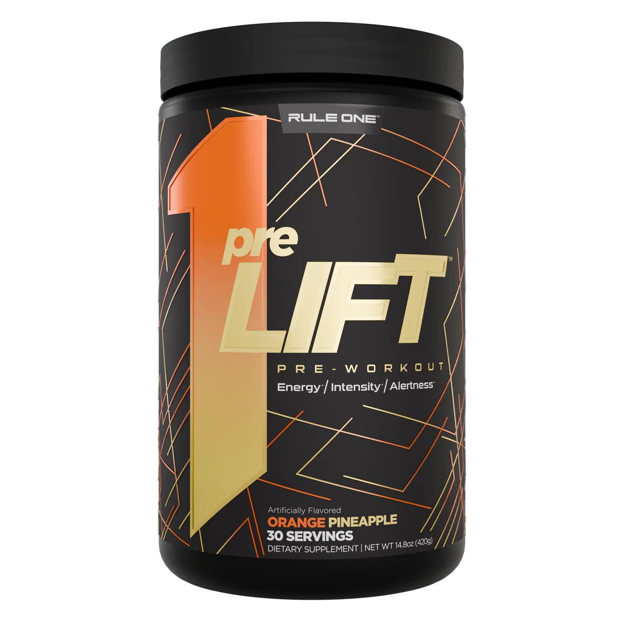 R1 PreLIFT 30srv Blue Raspberry, Orange Pineapple, Snow Cone, Fruit Punch, Mandarin Mango, Star Pop