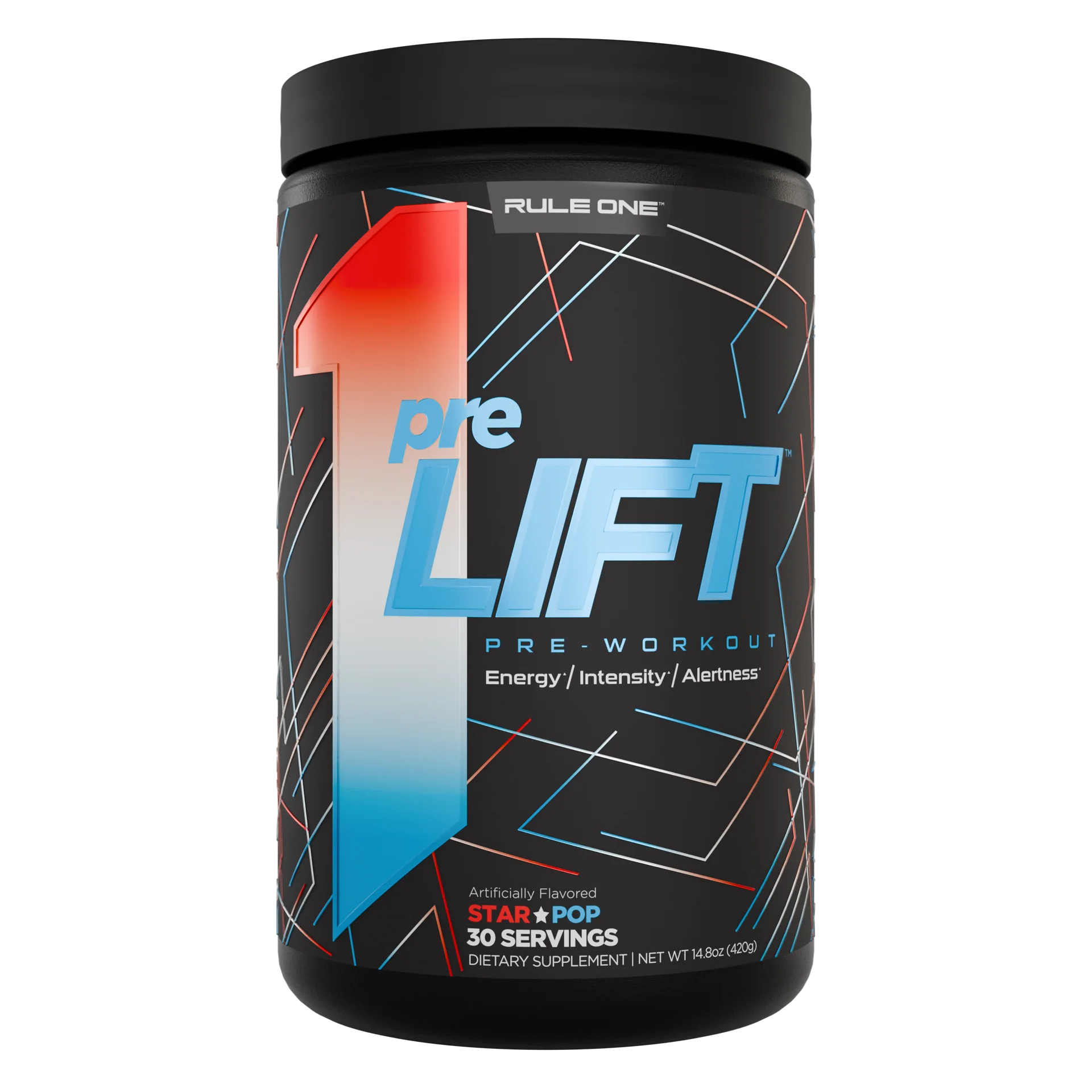 Rule1 Pre Lift 30 serve | Blue Raspberry | Orange Pineapple| Snow Cone | Fruit Punch | Mandarin Mango | Star pop|